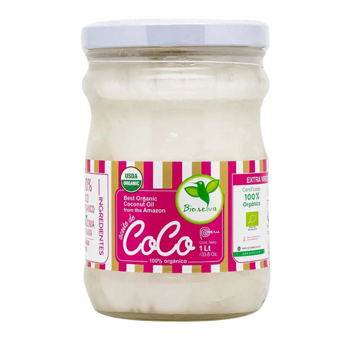 Aceite de Coco Extra Virgen 1Lt Bioselva