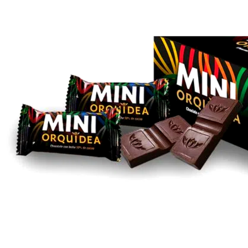 Mini Orquídea Chocolate con Lecha 50% Cacao 18g
