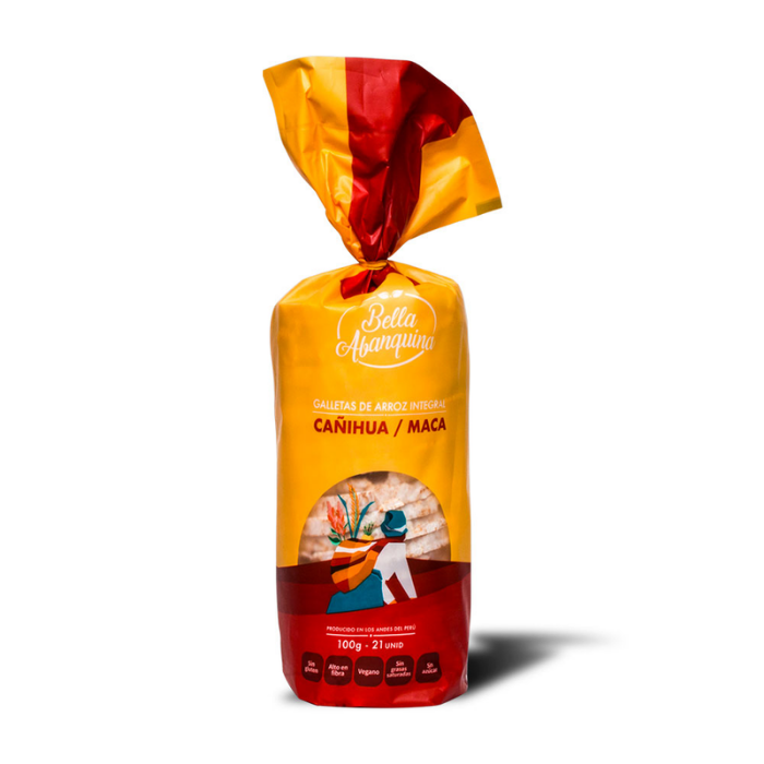 Galleta de Arroz Integral Cañihua/Maca 100g - Bella Abanquina
