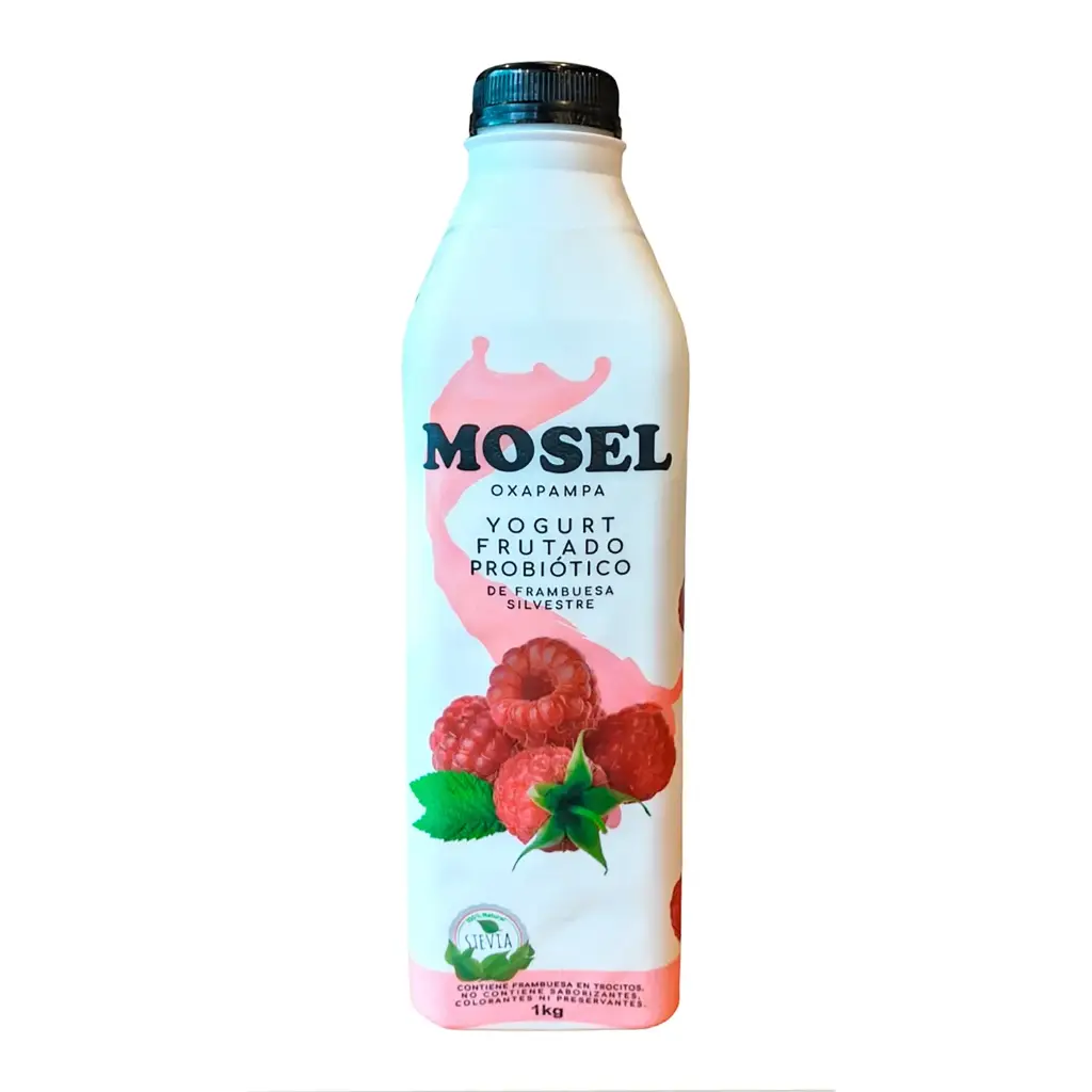 Yogurt Probiótico Frambuesa Silvestre 1Lt - Mosel
