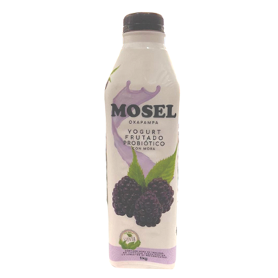Yogurt Probiótico Mora 1Lt  Mosel