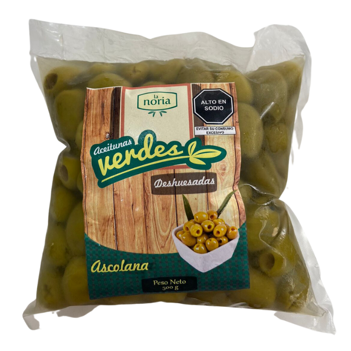 Aceitunas Verdes Deshuesadas 500g La Noria