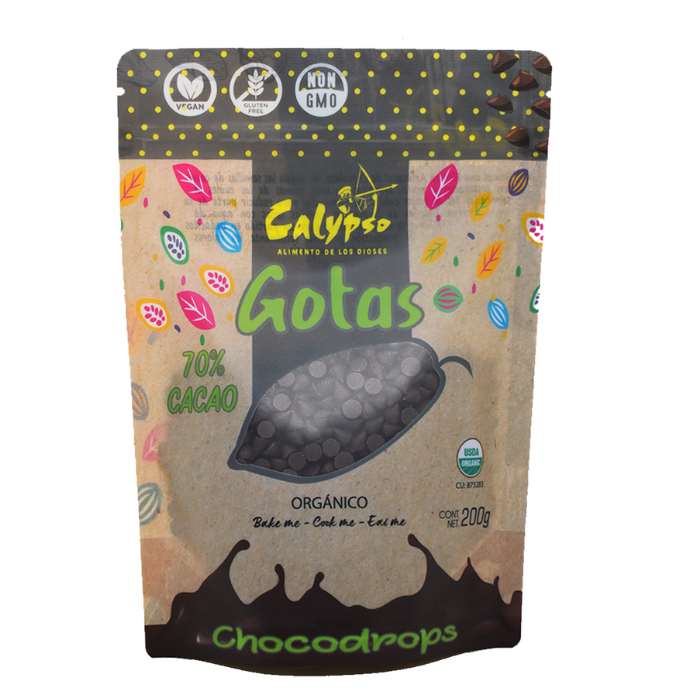 Gotas de Chocolate 70% Cacao 200g - Calypso