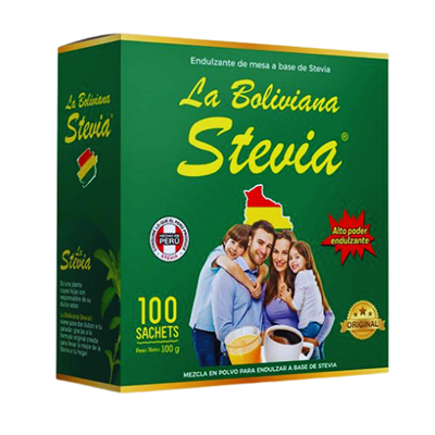 [MNH376] Stevia La Boliviana en Sachet 100unid Nutra Stevia