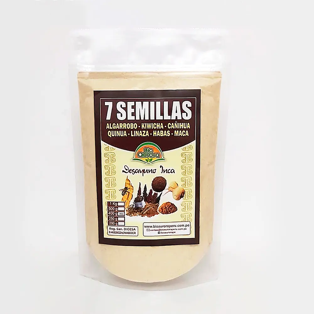 Harina 7 Semillas polvo 400g - Bio Aurora