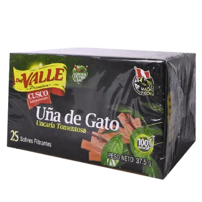 [MNH839] Uña de Gato 25 Filtrantes Del Valle 