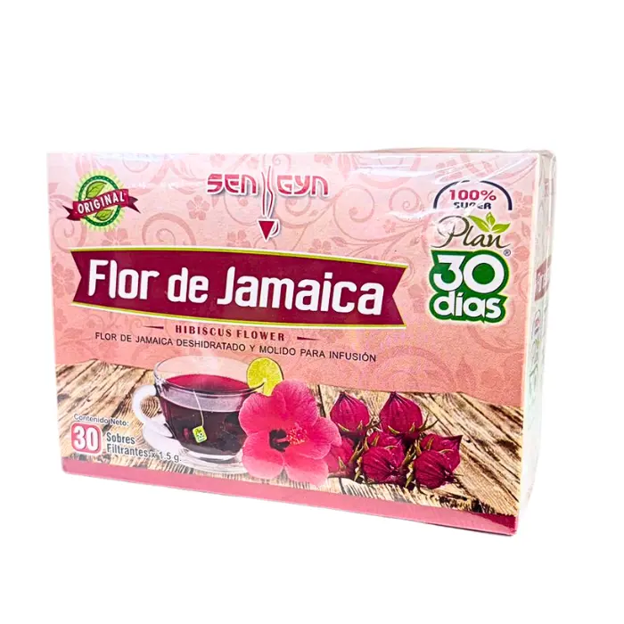 Té de Flor de Jamaica 30 Filtrantes Sen Gyn