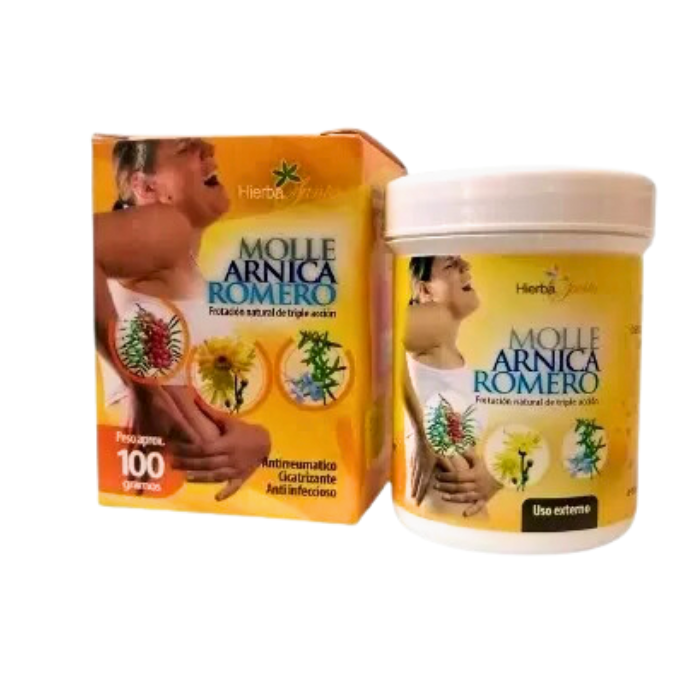 Ungüento Artesanal Molle Árnica y Romero 100g