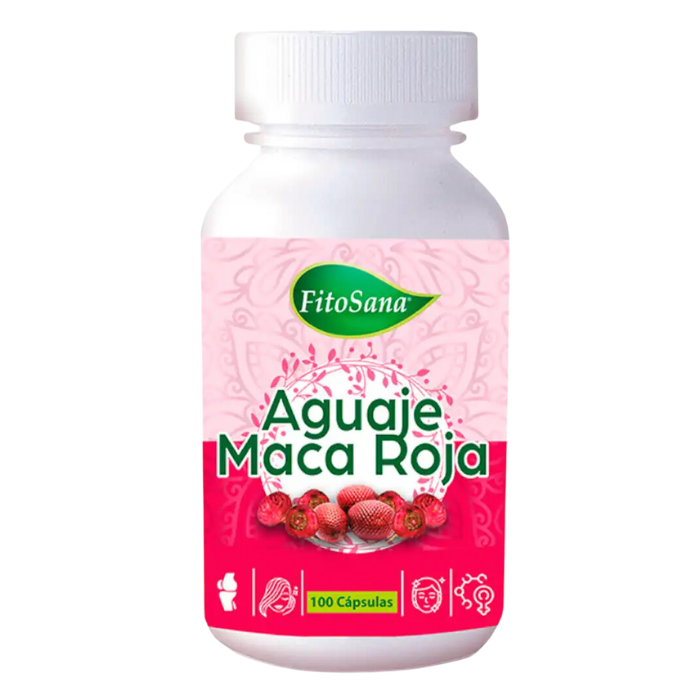 Aguaje + Maca Roja 100 cápsulas Fitosana