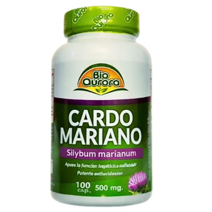 [MNH080] Cardo Mariano 500mg 100 cápsulas Bio Aurora