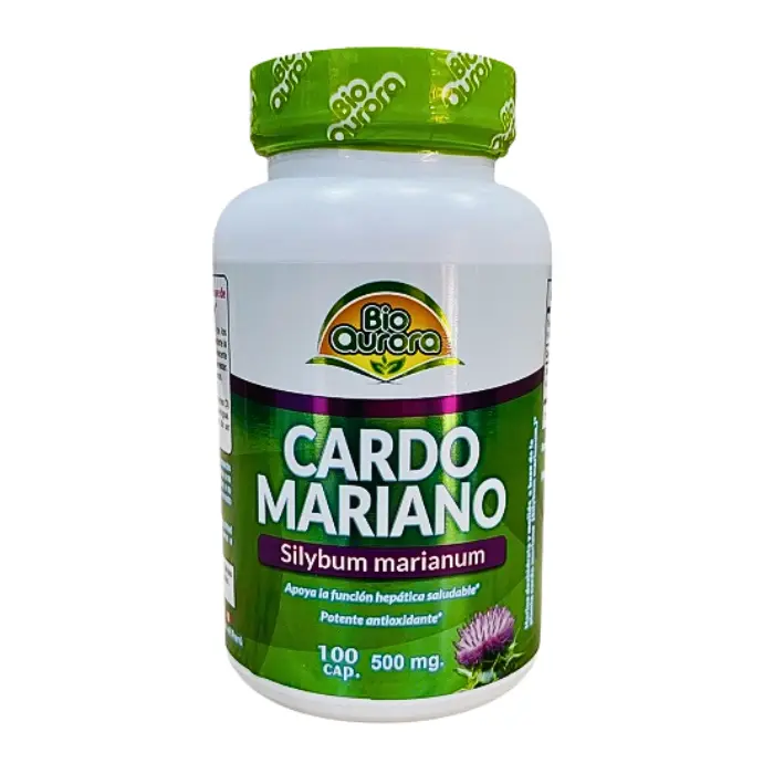 Cardo Mariano 500mg 100 cápsulas Bio Aurora
