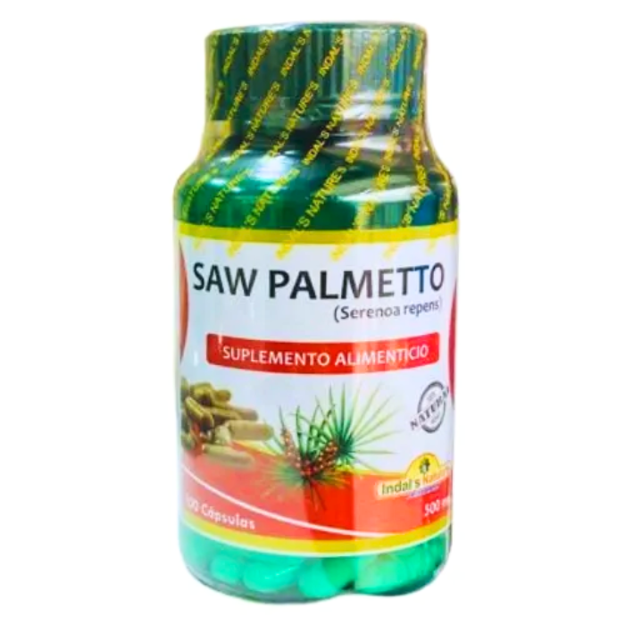Saw Palmeto 500mg 100 Cápsulas Indals Natures