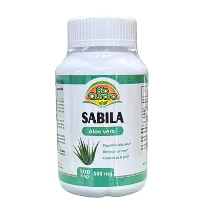 Sábila en cápsulas 100un. Bio Aurora