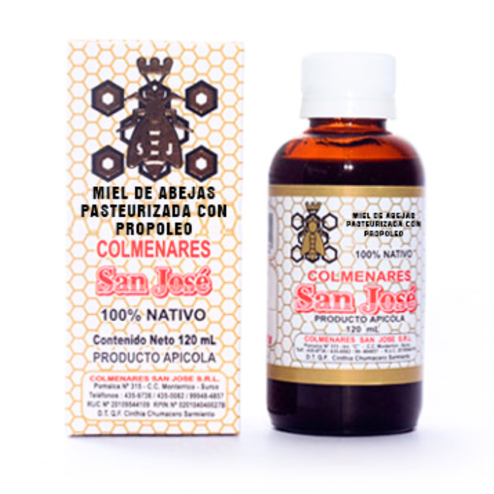 Miel de Abejas P. con Propóleos 120ml Colmenares San José