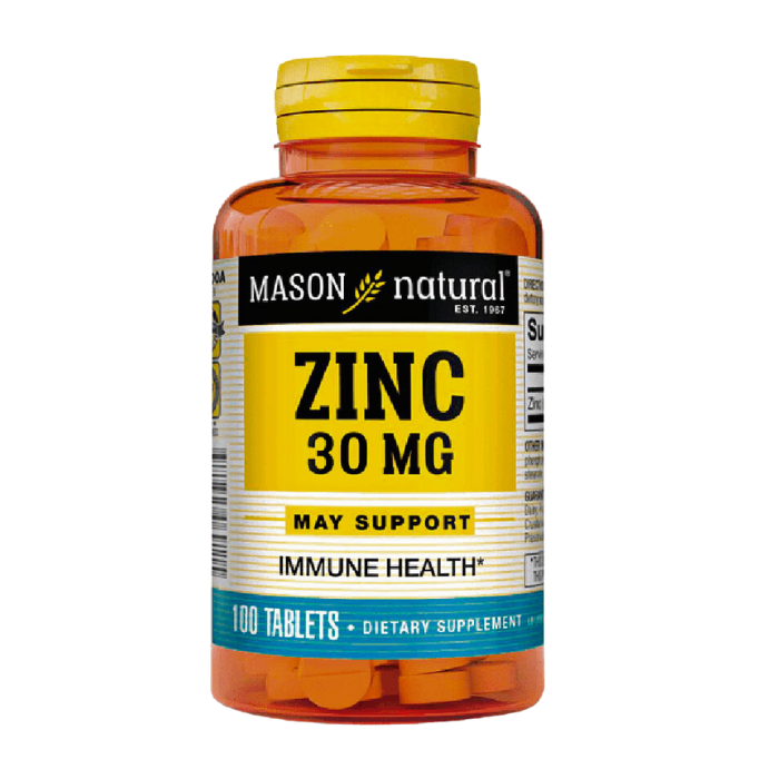 [MNH130] Zinc 30mg 100 cápsulas Mason Natural