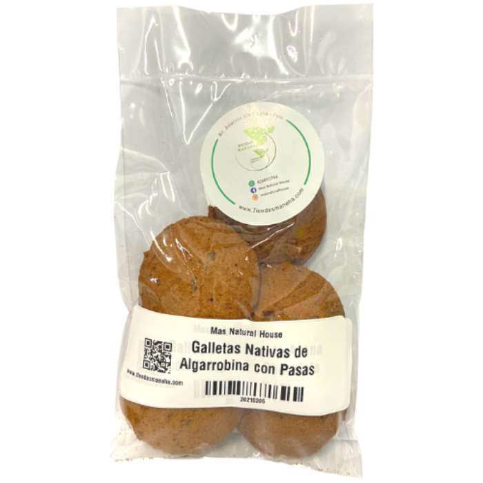 Galletas de Algarrobina con Pasas MNH - 70g