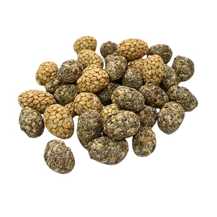 [MNH808] Maní bañado en Ajonjolí y Chía MNH - 100g