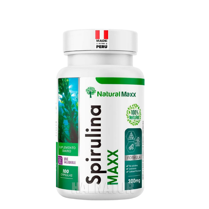 Spirulina 500mg 100 cápsulas NaturalMaxx