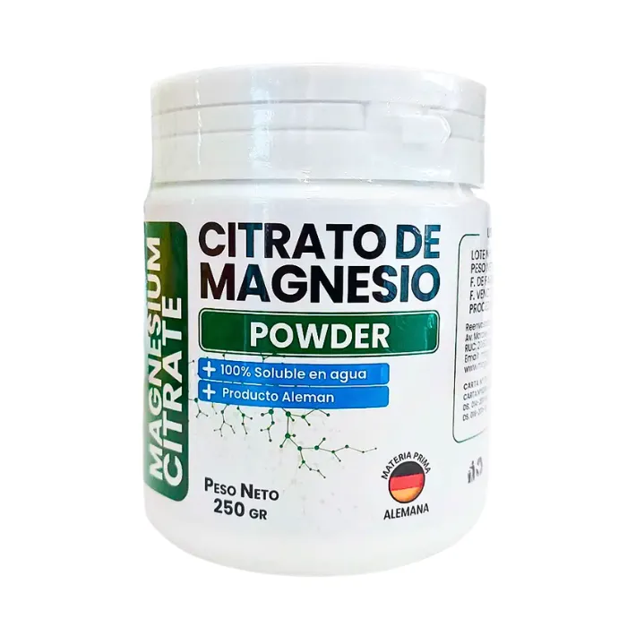 Citrato de Magnesio 250g Powder