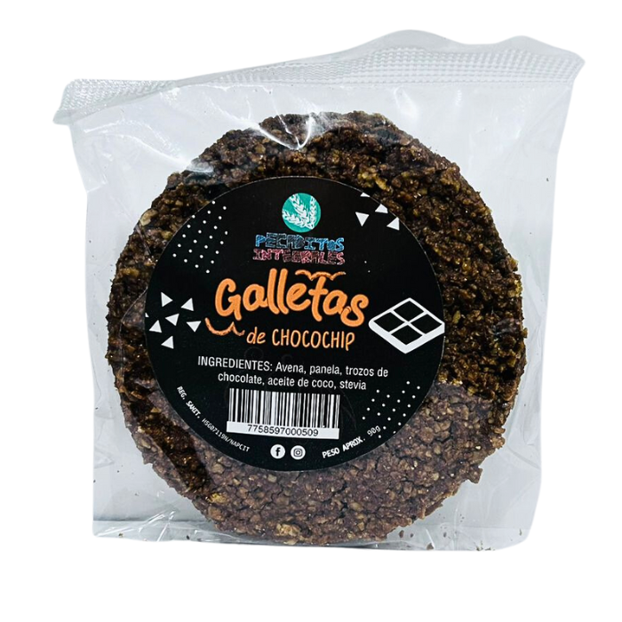 [MNH000562] Galletas de Avena y Chocochips 90g - Pecaditos Integrales