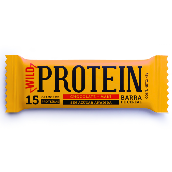 Barras de Proteina Chocolate y Mani Wild