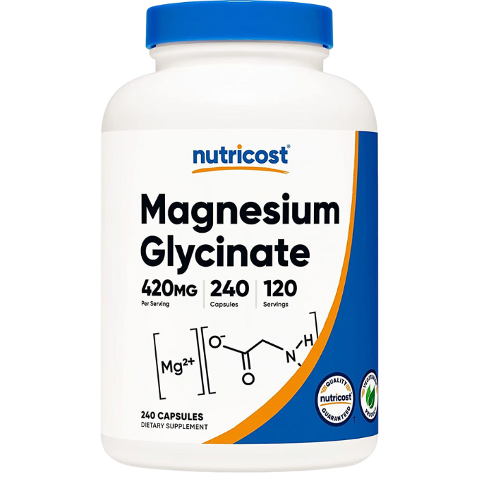 [MNH000621] Glicinato de Magnesio 420mg 240cap - Nutricost 