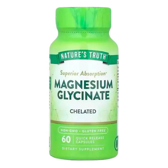 Glicinato de Magnesio 200mg 60 cápsulas  Nature's Truth