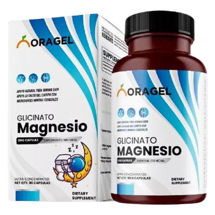 Glicinato de Magnesio 90cap Oragel 