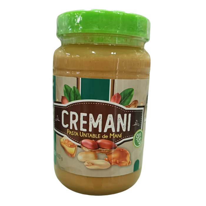 Mantequilla de Maní sin Sal 410g Cremani  