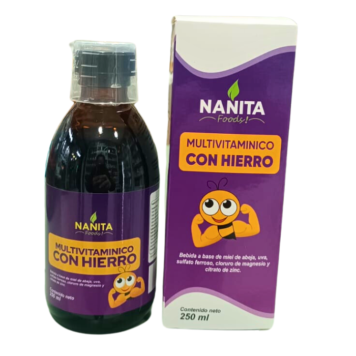 Multivitaminico con Hierro 250ml Nanita
