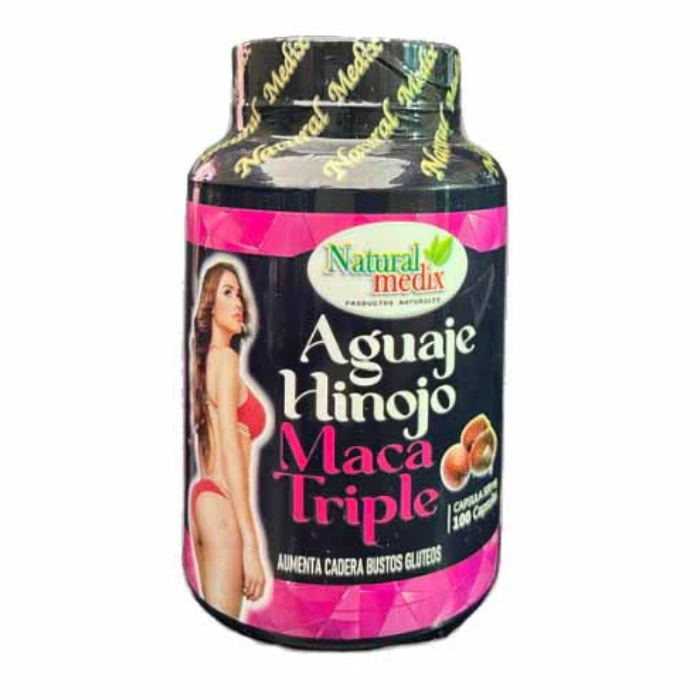 Aguaje + Hinojo + Maca Triple 100 capsulas Natural Medixx