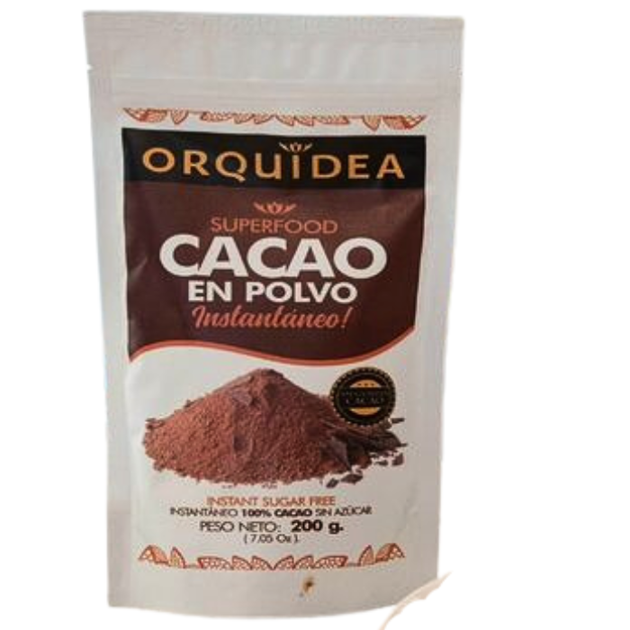 Cacao en Polvo instantaneo 200gr Orquidea 