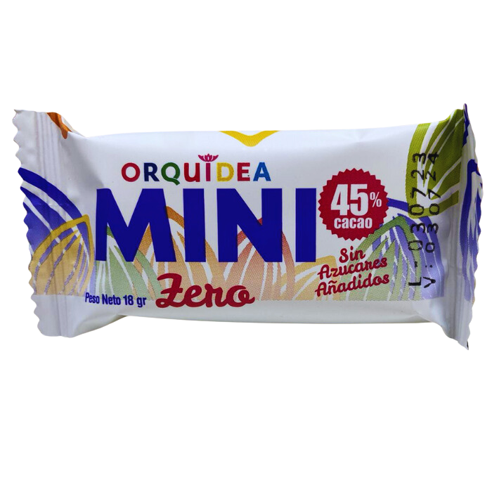 Chocolate Mini Orquidea Zero 45% Cacao 18g