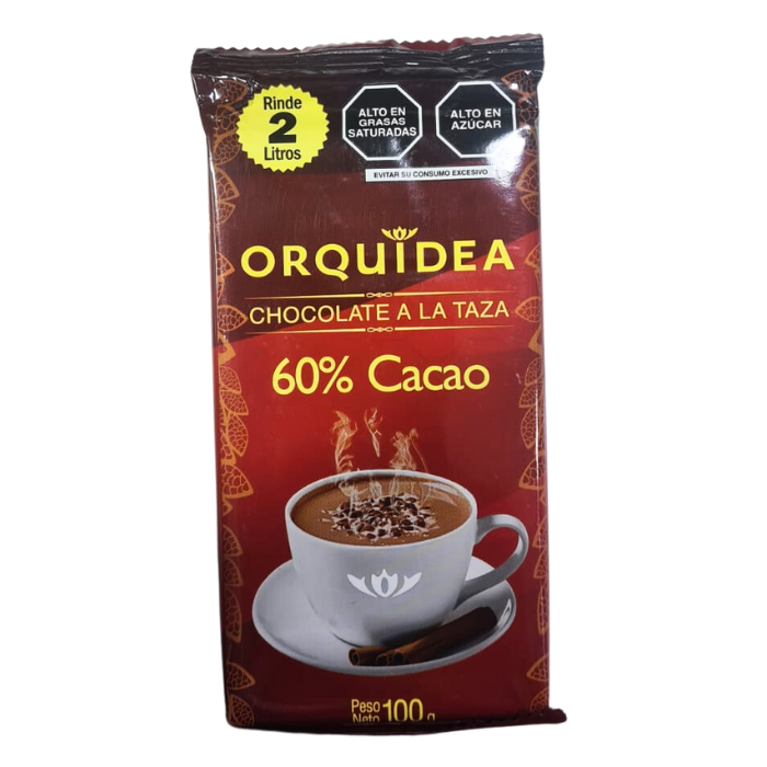 Chocolate De Taza 60% Cacao Orquidea
