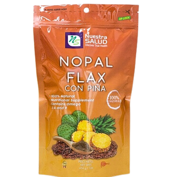 Nopal Flax con Piña 454gr Nuestra Salud 