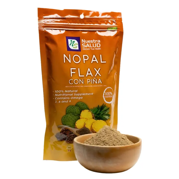 Nopal Flax con Piña 454gr Nuestra Salud 