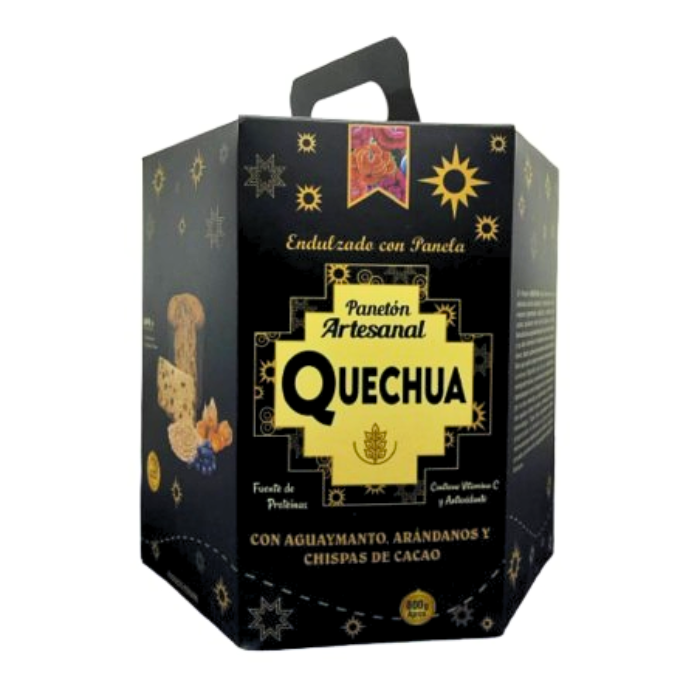Paneton Andino con Arándanos y Chispas de Cacao 800gr QUECHUA