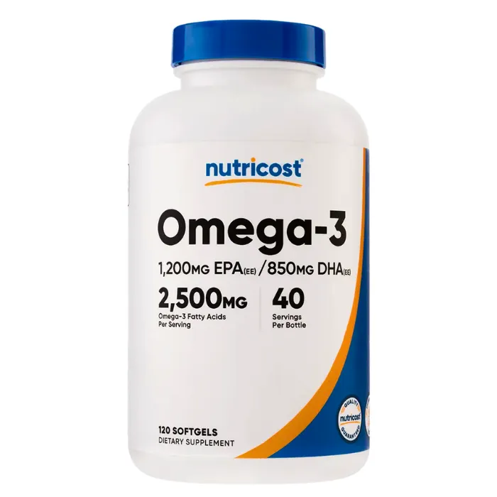 Omega 3 2500mg 120 Cápsulas Nutricost