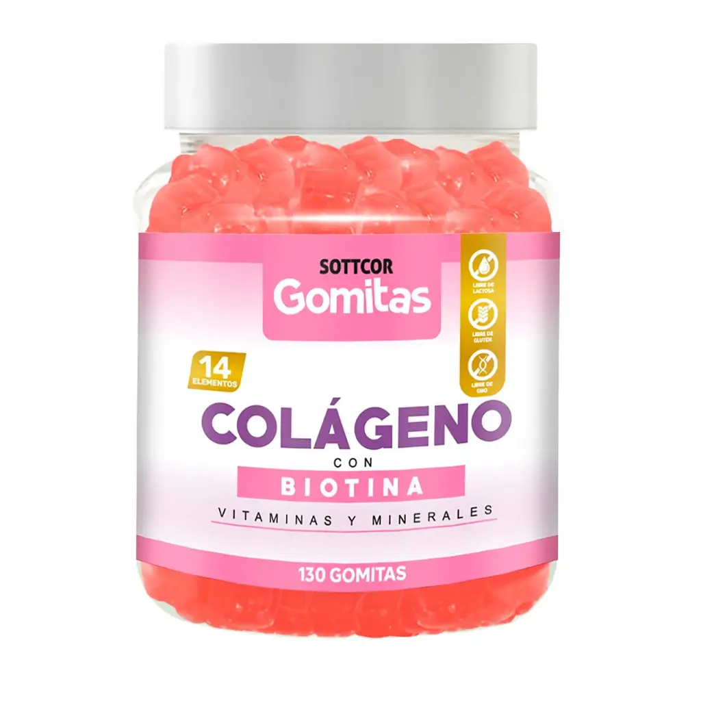 Colágeno con Biotina 130 gomitas Sottcor