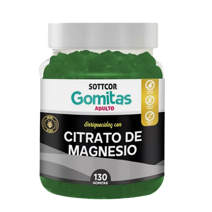 Citrato De Magnesio 130 Gomitas - Sottcor