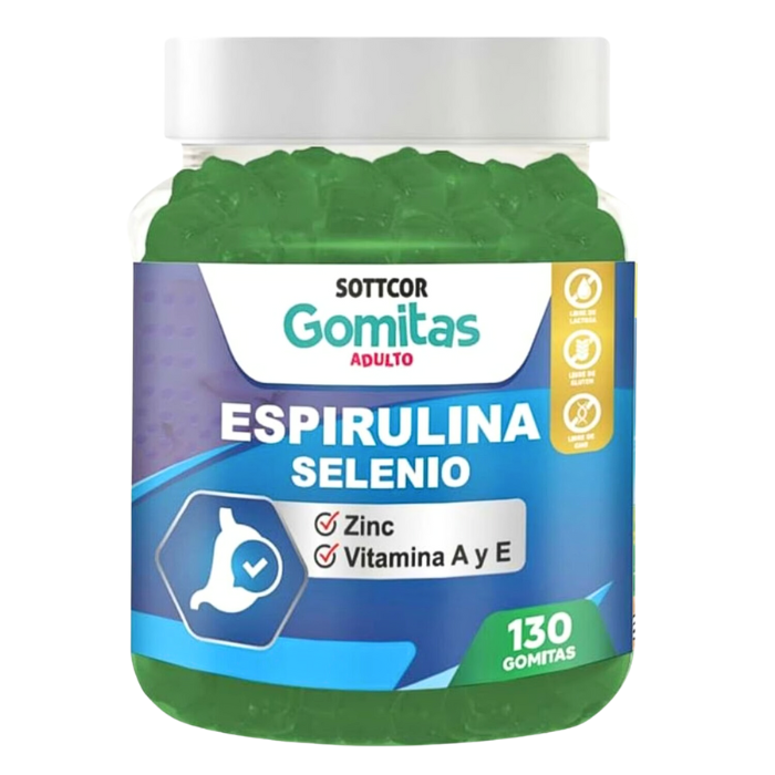 Espirulina Con Selenio 130 Gomitas Sottcor