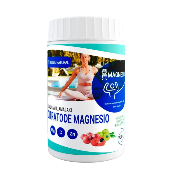 Citrato de Magnesio Vit. C 330g - HERBAL NATURAL 