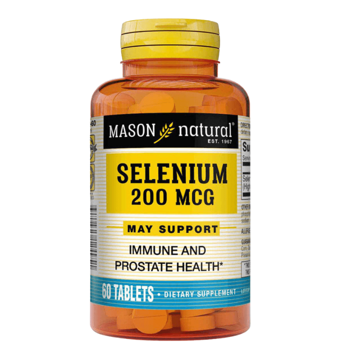 Selenio 60 Tabletas 200mcg Mason Natural