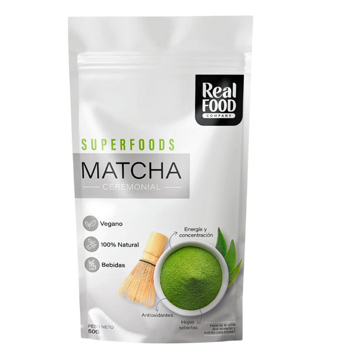 Té Verde Matcha Ceremonial en polvo 50g Real Food