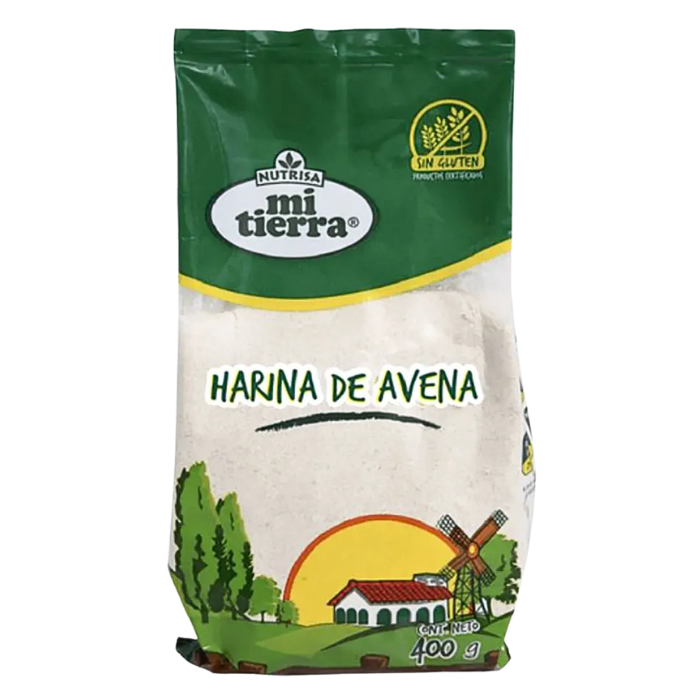  Harina De Avena Sin Gluten 400g Mi Tierra