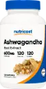 Ashwagandha 120cap 600mg - Nutricost