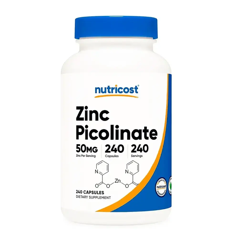 Zinc Picolinate 50mg 240 cap. - Nutricost (copia)
