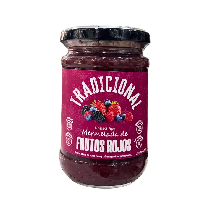 Mermelada de Frutos Rojos con Chía y Yacón 300g Tradicional