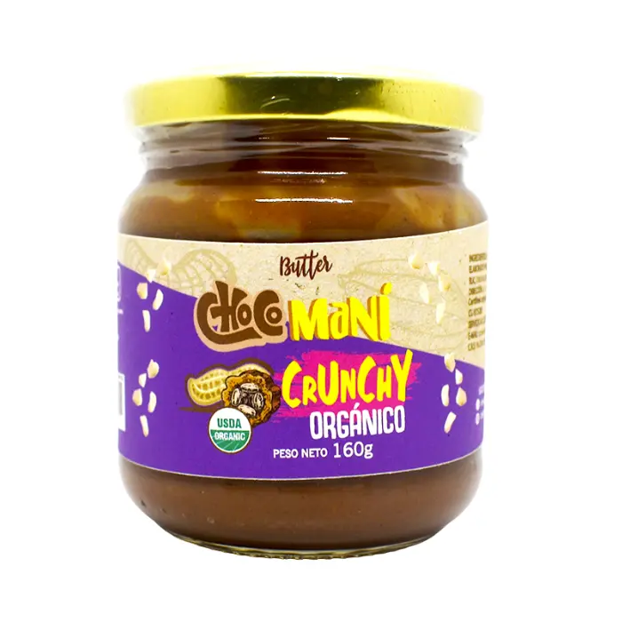 Mantequilla de ChocoMani Crunchy Orgánico 160g  Calypso 
