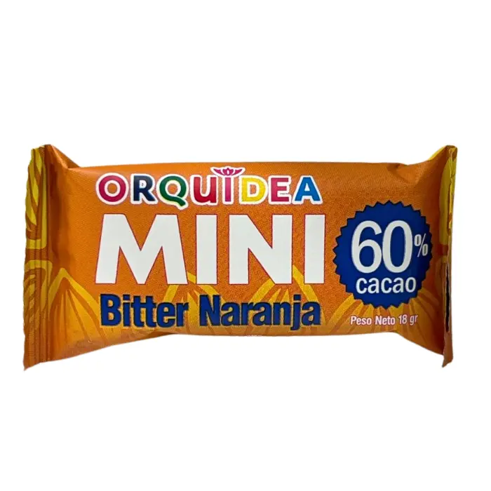 Chocolate Mini Bitter Naranja 60% Cacao Orquidea